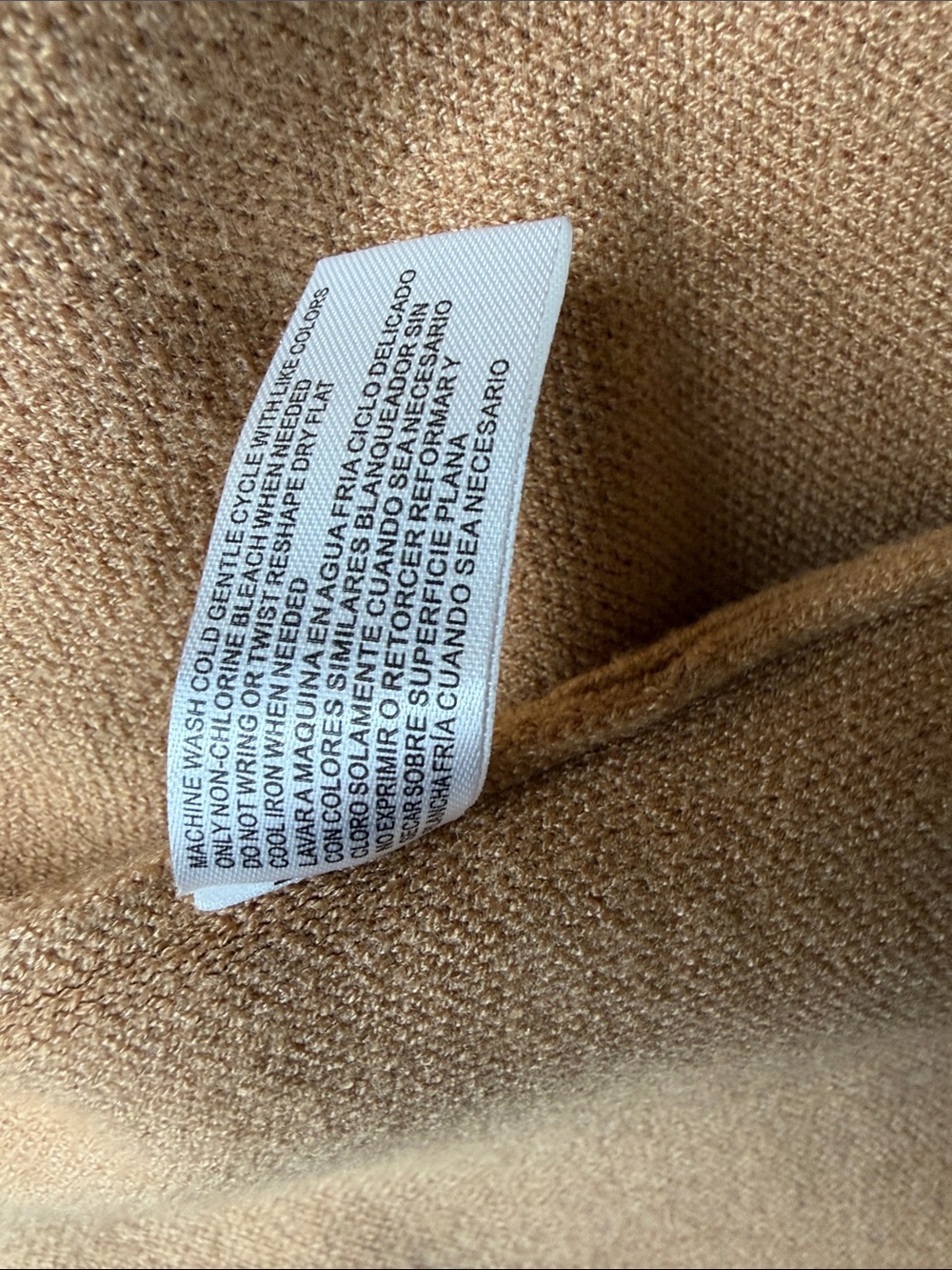 Open-Front Long Cardigan Camel - Picture 6 of 8